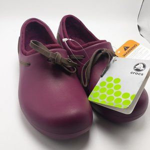 Crocs Tilda  clogs women's sz 7 NWT Plum Color